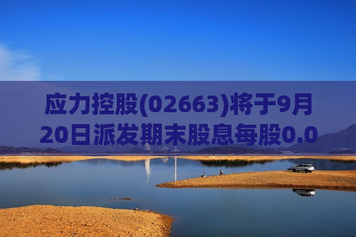 应力控股(02663)将于9月20日派发期末股息每股0.04港元