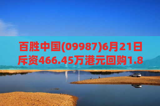 百胜中国(09987)6月21日斥资466.45万港元回购1.88万股