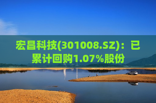 宏昌科技(301008.SZ)：已累计回购1.07%股份
