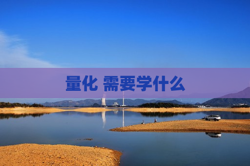 量化 需要学什么