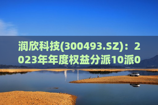 润欣科技(300493.SZ)：2023年年度权益分派10派0.35元 除权除息日8月1日