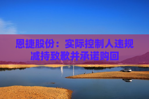 恩捷股份：实际控制人违规减持致歉并承诺购回  第1张