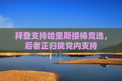 拜登支持哈里斯接棒竞选，后者正归拢党内支持  第1张