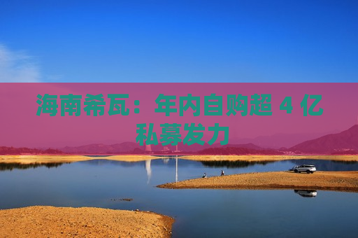 海南希瓦：年内自购超 4 亿 私募发力