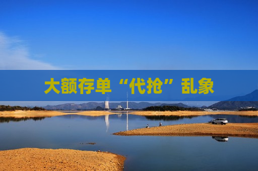 大额存单“代抢”乱象  第1张