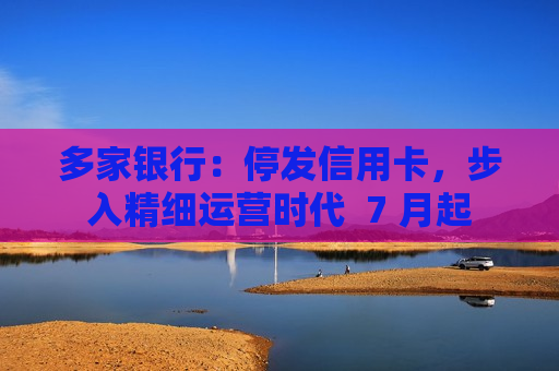 多家银行：停发信用卡，步入精细运营时代  7 月起 第1张