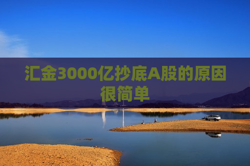 汇金3000亿抄底A股的原因很简单