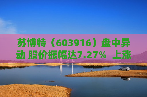 苏博特（603916）盘中异动 股价振幅达7.27%  上涨8.23%（08-14）