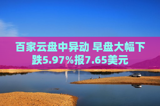 百家云盘中异动 早盘大幅下跌5.97%报7.65美元  第1张