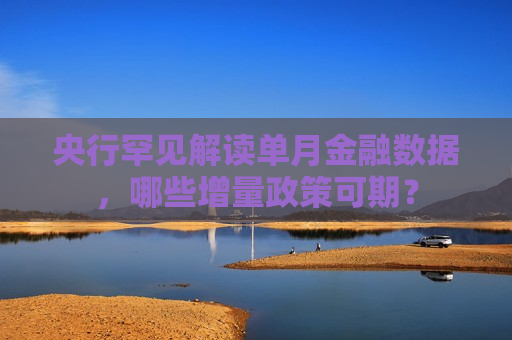 央行罕见解读单月金融数据，哪些增量政策可期？