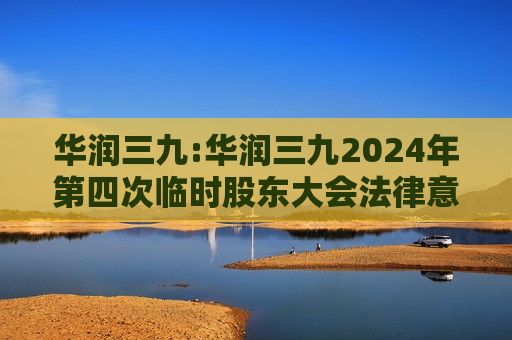华润三九:华润三九2024年第四次临时股东大会法律意见书