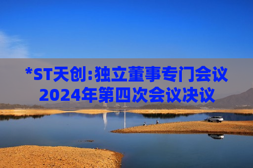 *ST天创:独立董事专门会议2024年第四次会议决议