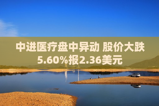 中进医疗盘中异动 股价大跌5.60%报2.36美元