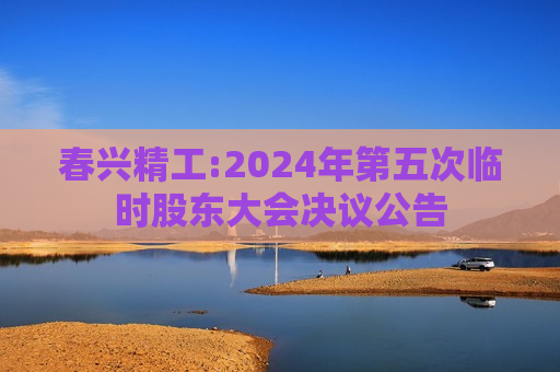 春兴精工:2024年第五次临时股东大会决议公告