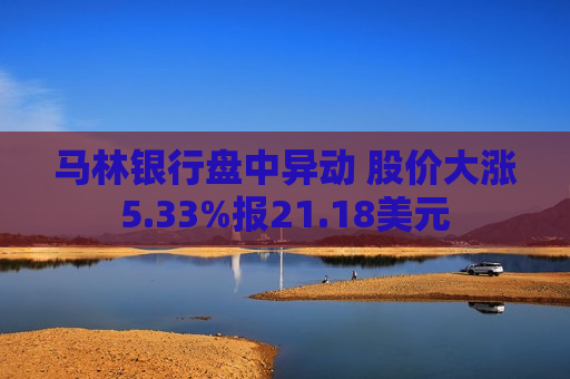 马林银行盘中异动 股价大涨5.33%报21.18美元