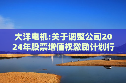 大洋电机:关于调整公司2024年股票增值权激励计划行权价格的公告