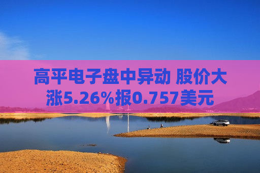 高平电子盘中异动 股价大涨5.26%报0.757美元