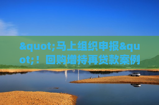 "马上组织申报"！回购增持再贷款案例即将落地，大行火速摸底上市公司意向