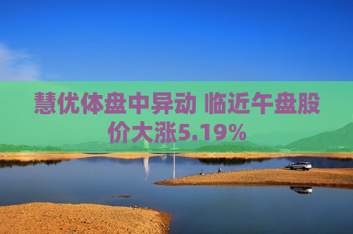 慧优体盘中异动 临近午盘股价大涨5.19%