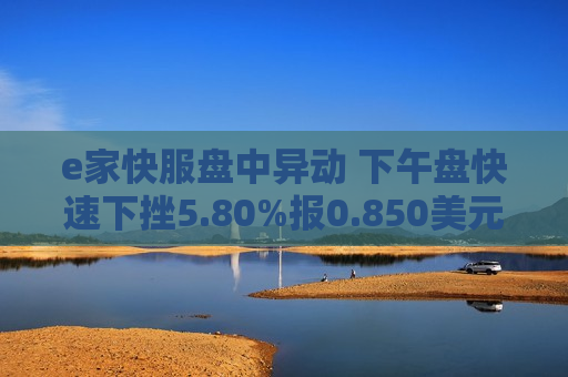 e家快服盘中异动 下午盘快速下挫5.80%报0.850美元