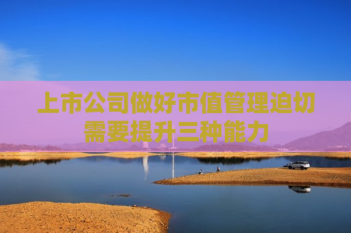 上市公司做好市值管理迫切需要提升三种能力