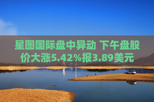 星图国际盘中异动 下午盘股价大涨5.42%报3.89美元