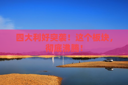 四大利好突袭！这个板块，彻底沸腾！