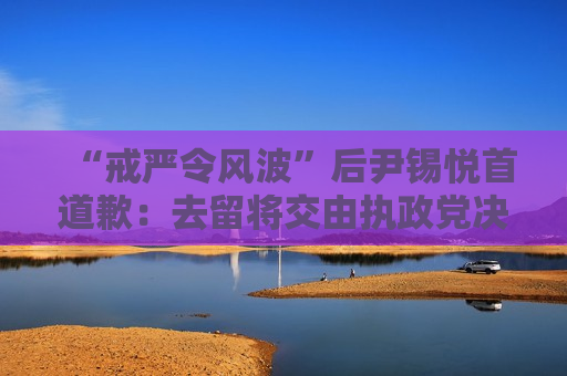 “ *** 令风波”后尹锡悦首道歉：去留将交由执政党决定！