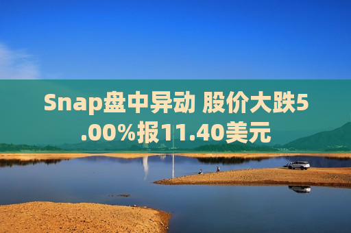 Snap盘中异动 股价大跌5.00%报11.40美元