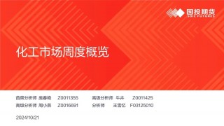 【国投期货|化工视点】化工市场周度概览20241014