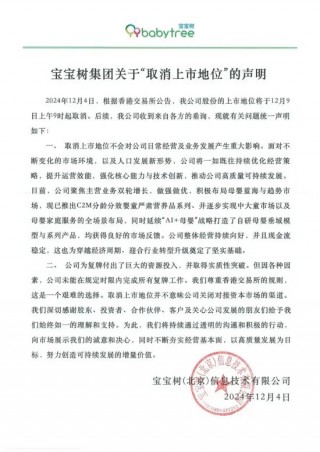 告别港股舞台，宝宝树如何开启母婴行业新征程？