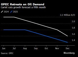 OPEC对2024年全球石油需求预测作出迄今更大幅度的下调