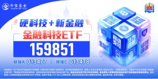 5股20CM涨停，金融科技炸裂走牛，金融科技ETF（159851）领涨近7%，爆量成交超10亿元