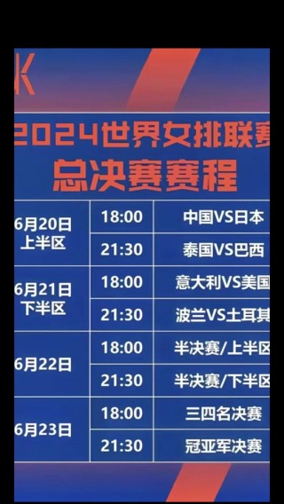 女排世界杯2023赛程(女排世界杯2023赛程时间)