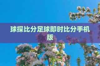 足球即时比分球探体育4千收藏(足球即时比分球探体育4千收藏足球即时比分球探网)