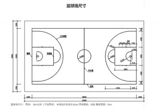 篮球场地标准尺寸是多少(半个篮球场地标准尺寸是多少)