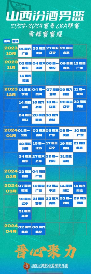 cba最新赛季赛程(cba最新赛季赛程排名)