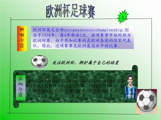 关于2016欧洲杯ppt模板的信息