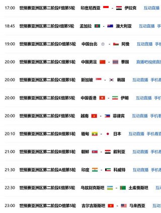 2022世界杯亚洲区预选赛赛程(2022世界杯亚洲区预选赛赛程表浙江财经大学)