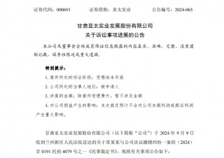 告到法院！小股东阻止A股公司定增，亚太实业发生了什么？