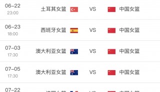 中国女篮最新比赛赛程(女篮亚洲杯2025赛程)
