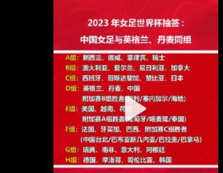 女足世界杯2023赛程表格(女足世界杯2023赛程表格中国队)