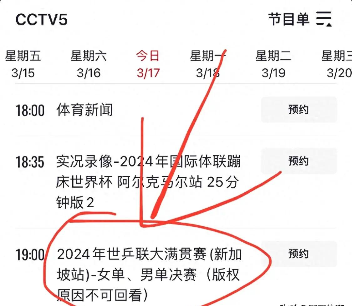 cctv5今日节目单(cctv5今日节目单直播奥运会)  第2张