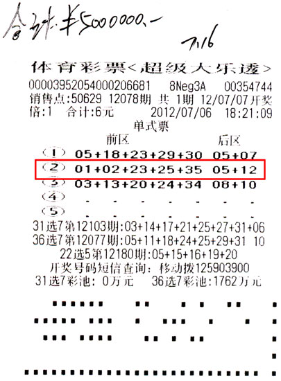 500万彩票完场比分(500万彩票比分完场版)  第2张